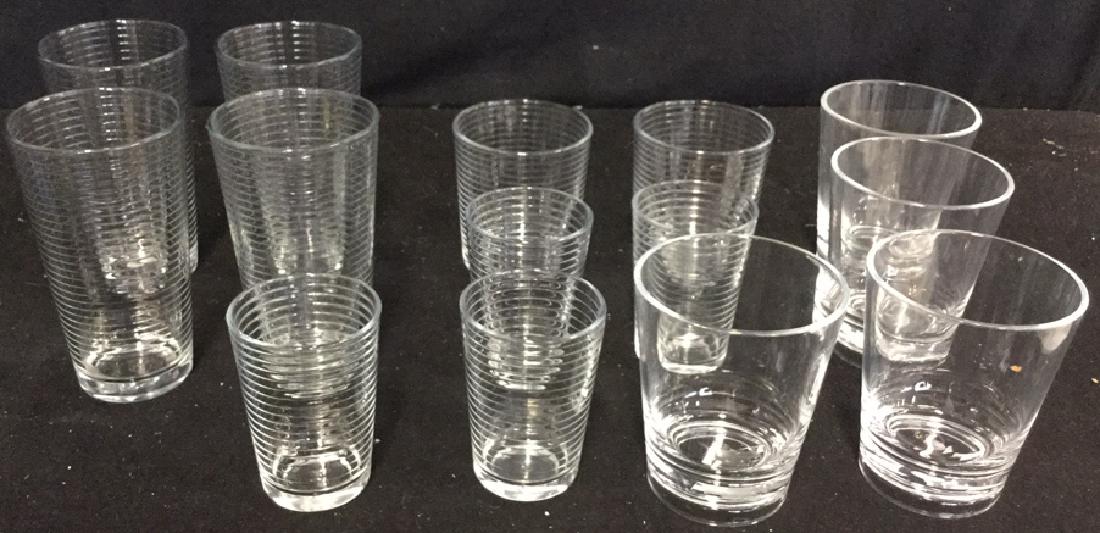 Group Lot Glassware 14 Pieces Crate and Barrel (1 of 9)