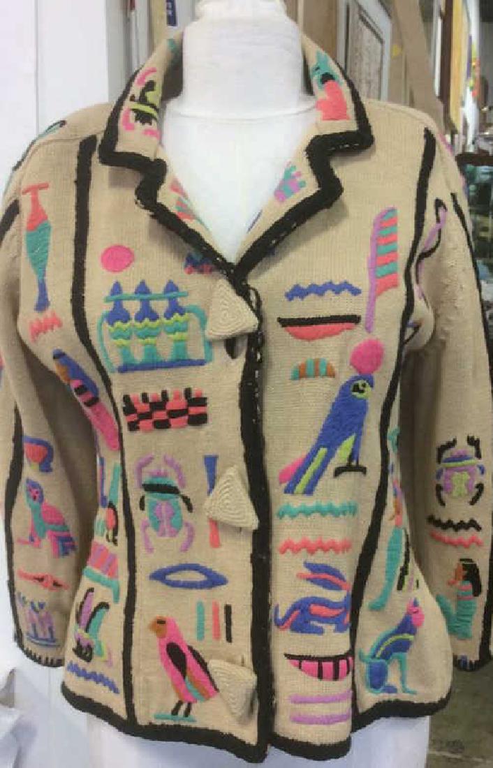 Group Women's Designer Sweaters Embellished Group Lot: Group Lot of 6 Women's Embellished Sweaters; Talbots 100% Cotton, yellow with blue flowers, size S; Michael Simon, cotton blend embroidered cardigan, size 2; and more in sizes s, xs, petite. Designer