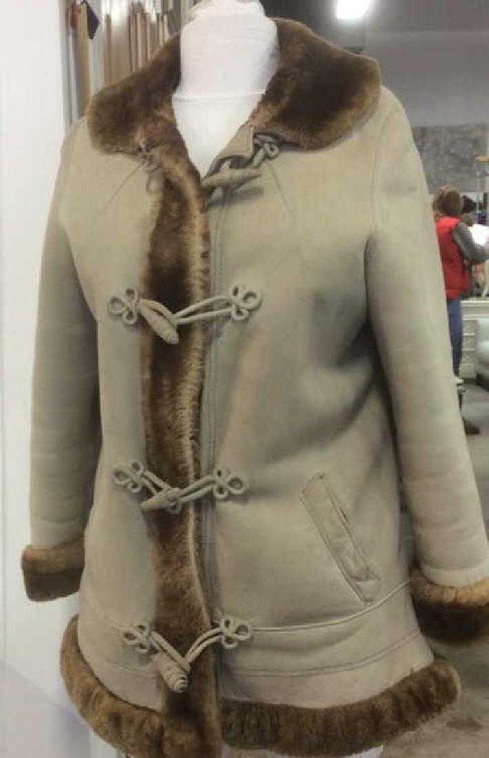 Women's Warm Jacket Light and Dark Brown Women's size (1 of 7)