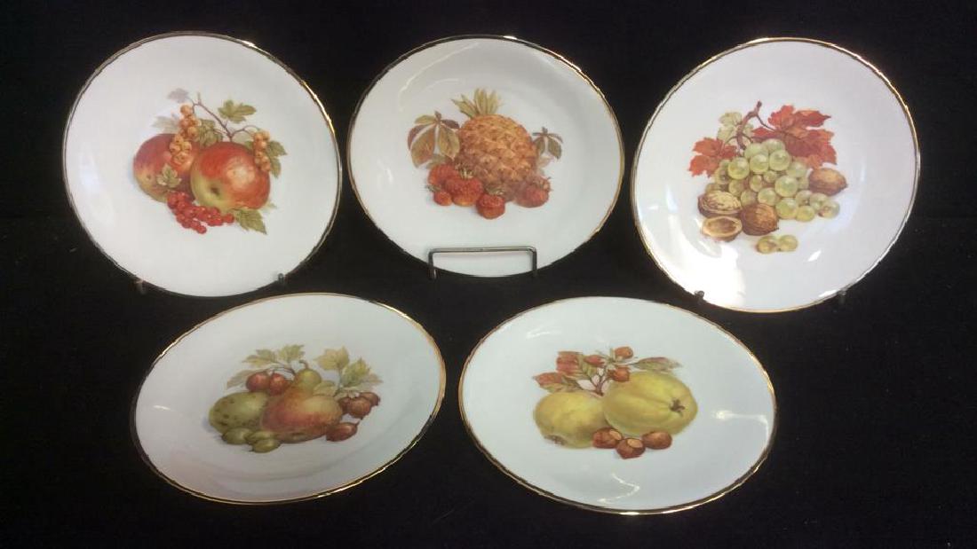 5 Vintage Bareuther Germany Fruit Decor Plates Vintage (1 of 8)