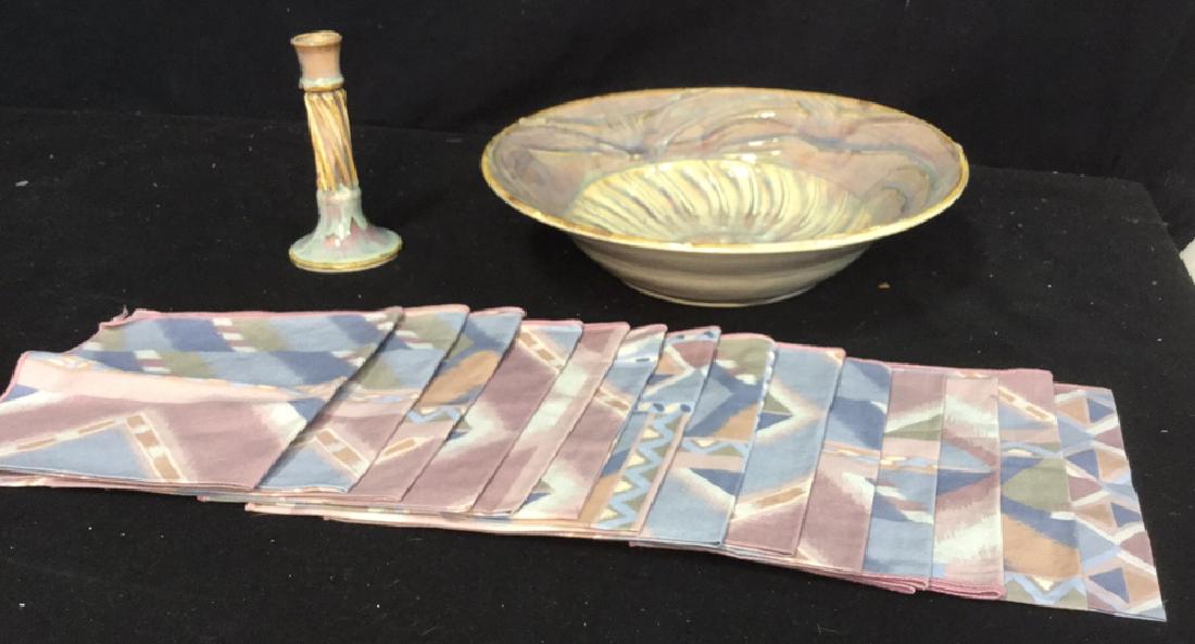 Pastel Ceramic Tabletops And Napkins Large ceramic bowl (1 of 10)