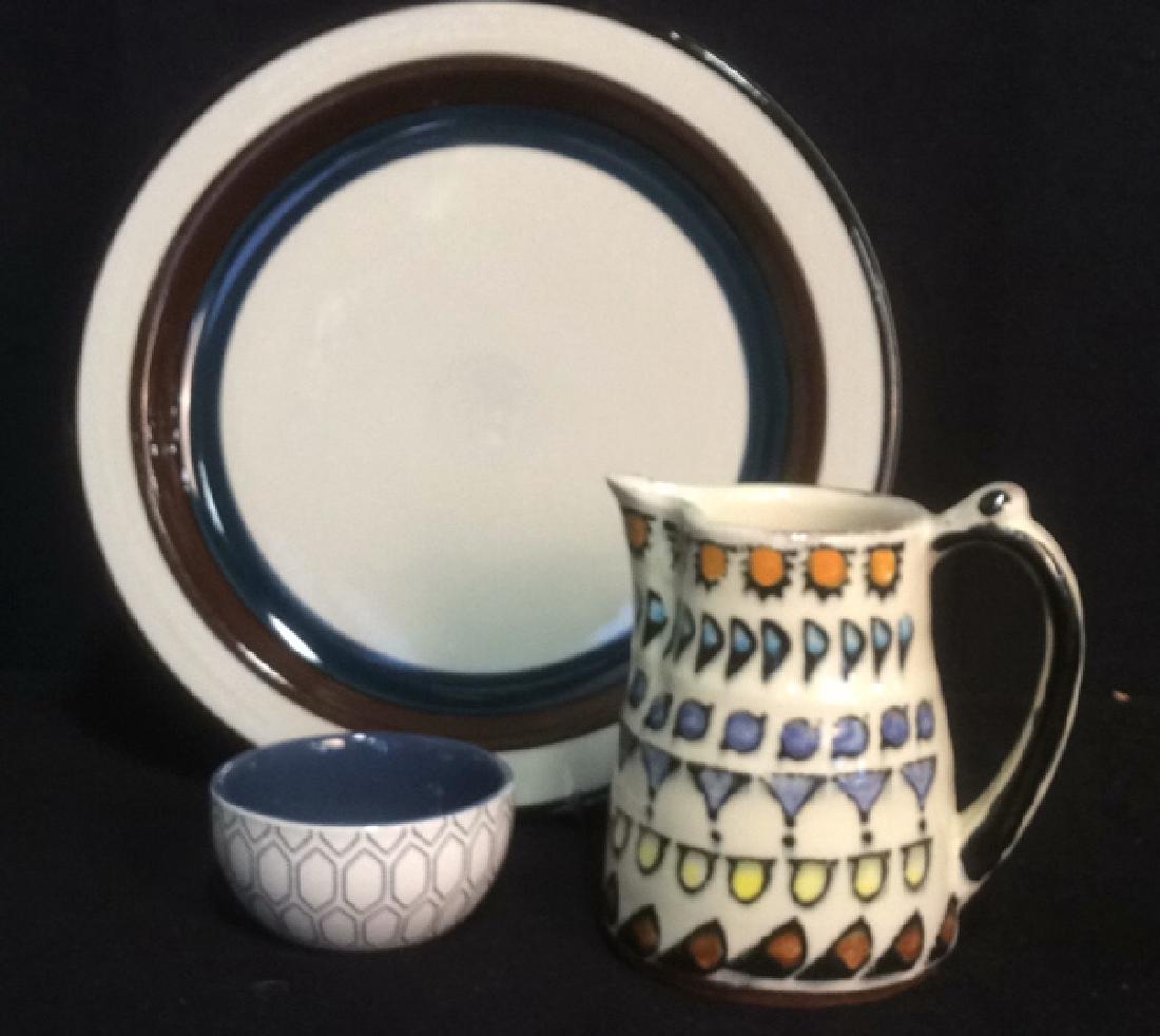 Group Ceramic Table Top Pottery Group Lot 3 pieces (1 of 10)