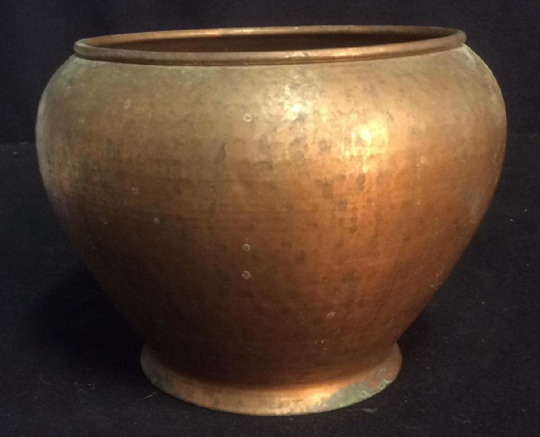 Hammered Copper Pot Planter Smith and Hawken Hammered (1 of 4)