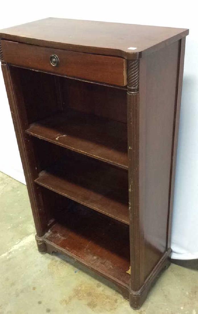 Vintage Mahogany Book Shelf with Drawer Mahogany Book (1 of 5)