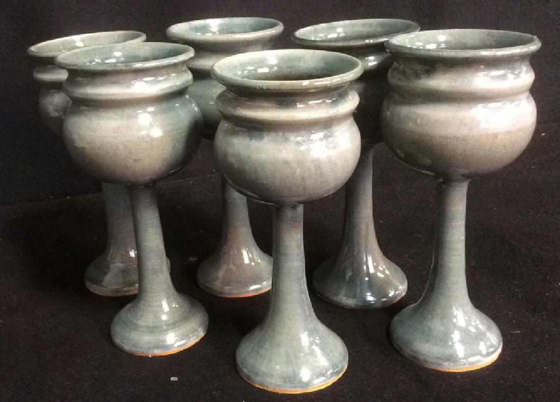 Set 6 Ceramic Pottery Signed and Trademarked Lot of 6 (1 of 6)