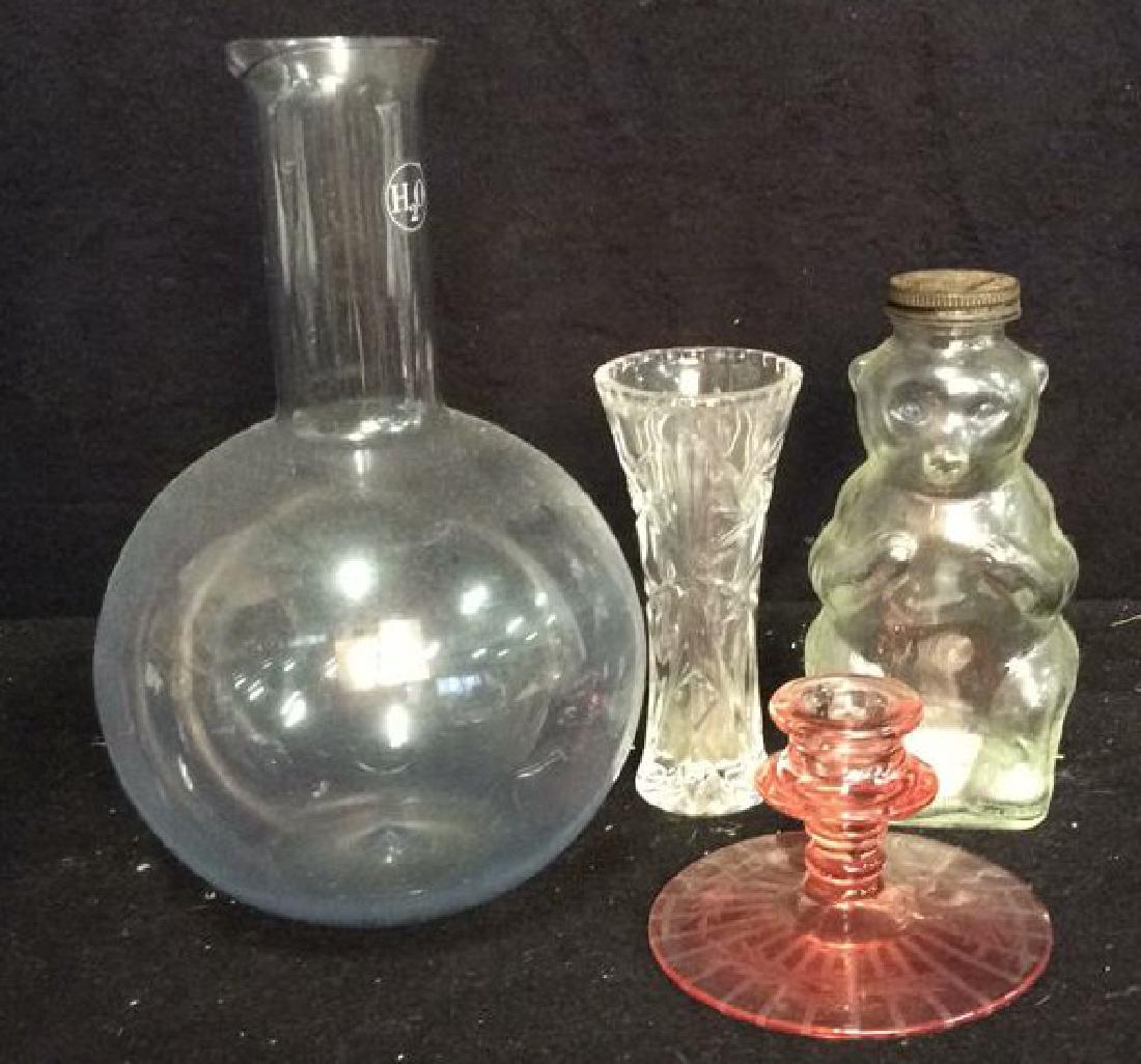 Vintage Collectible Kitchen aglassware Bear jar with (1 of 6)