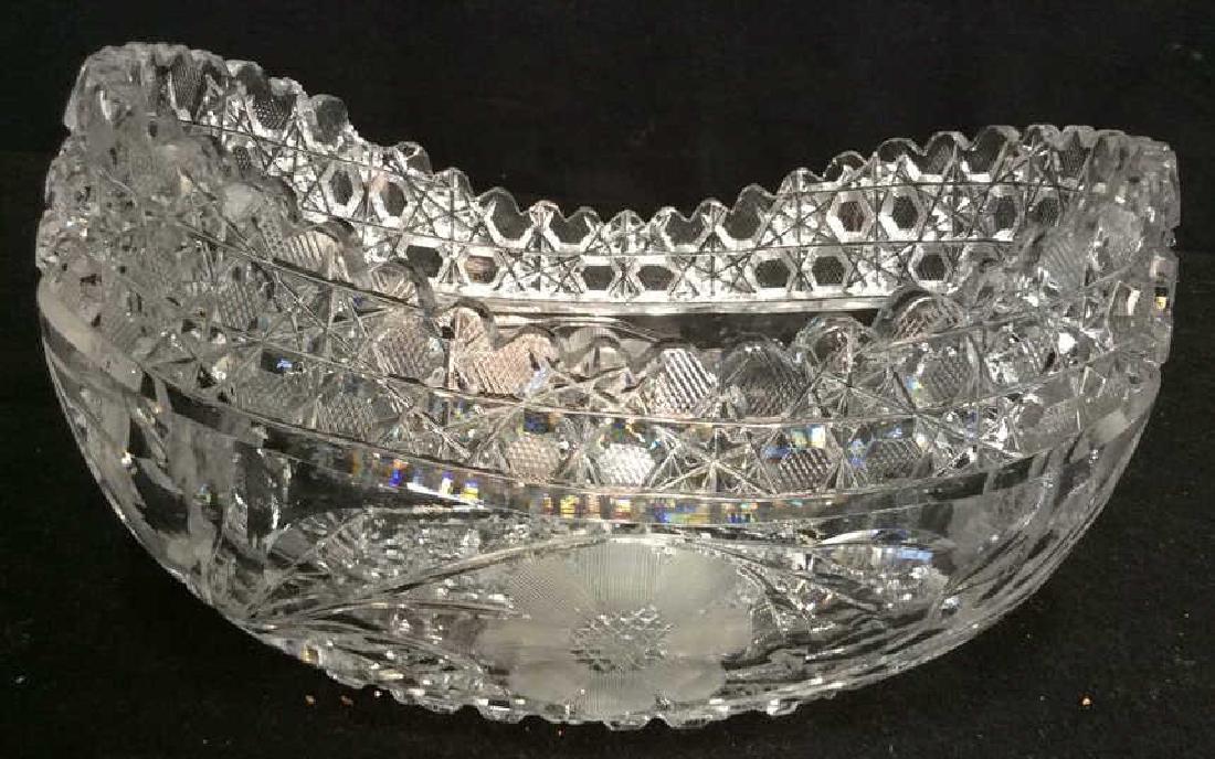 Vintage Cut Brilliant Crystal Bowl Heavily cut Rest all (1 of 9)