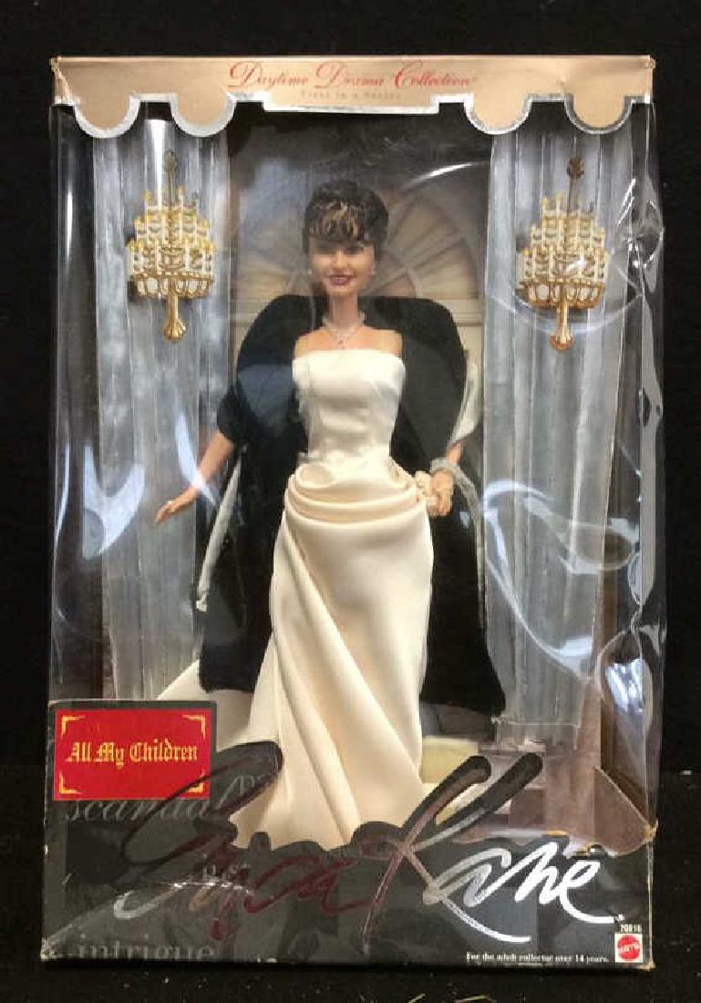 Collectible Erica Kane Porcelain Doll w Box Collectible: Collectible Doll in Box labeled Daytime Drama Collection First in a Series , All my Children Mattel, . Box ht 13.5 inches