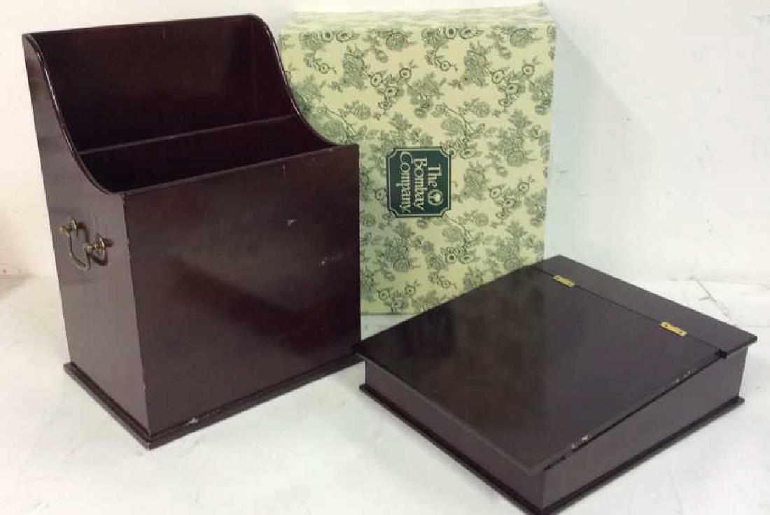 Bombay & Co lap Desk w Box , file holder Lap desk with (1 of 9)
