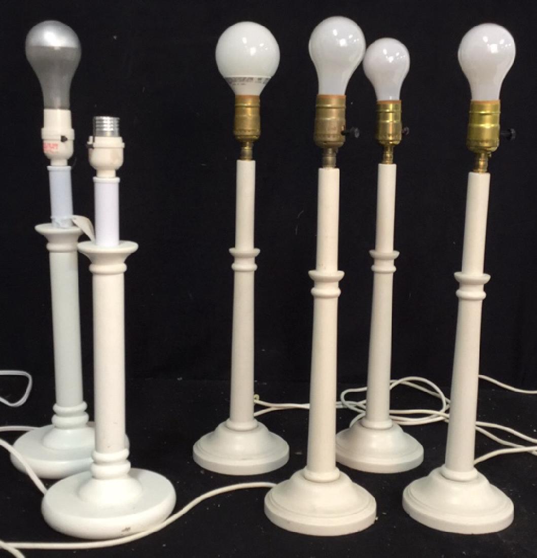 Three Pairs of Lamp Bases Group of 6 contemporary lamp (1 of 10)