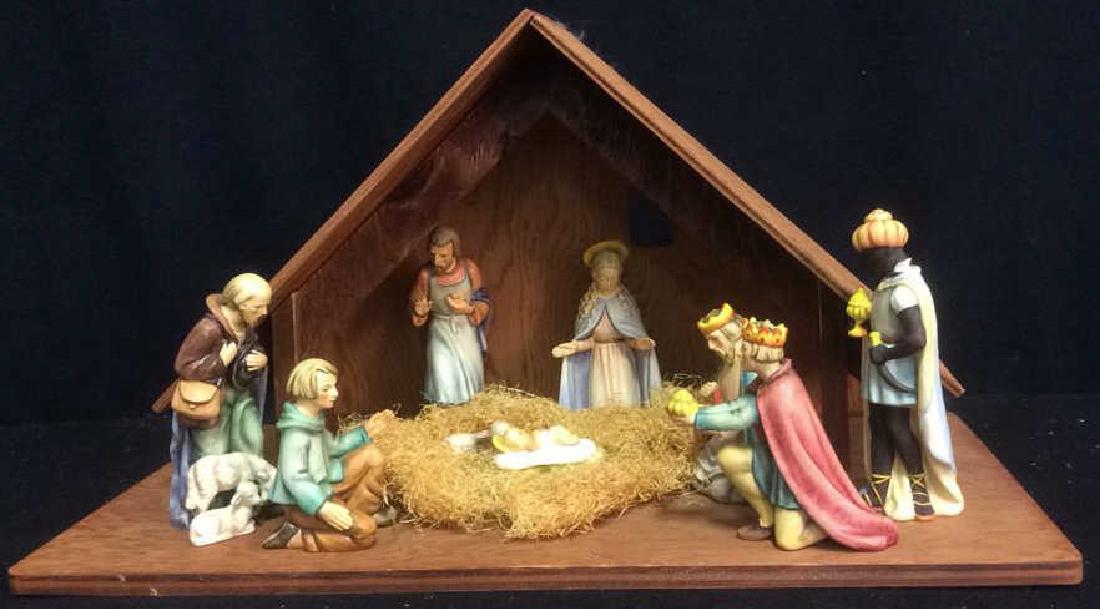 Goebel 9 Piece Nativity and Manger Figurines Consists (1 of 9)