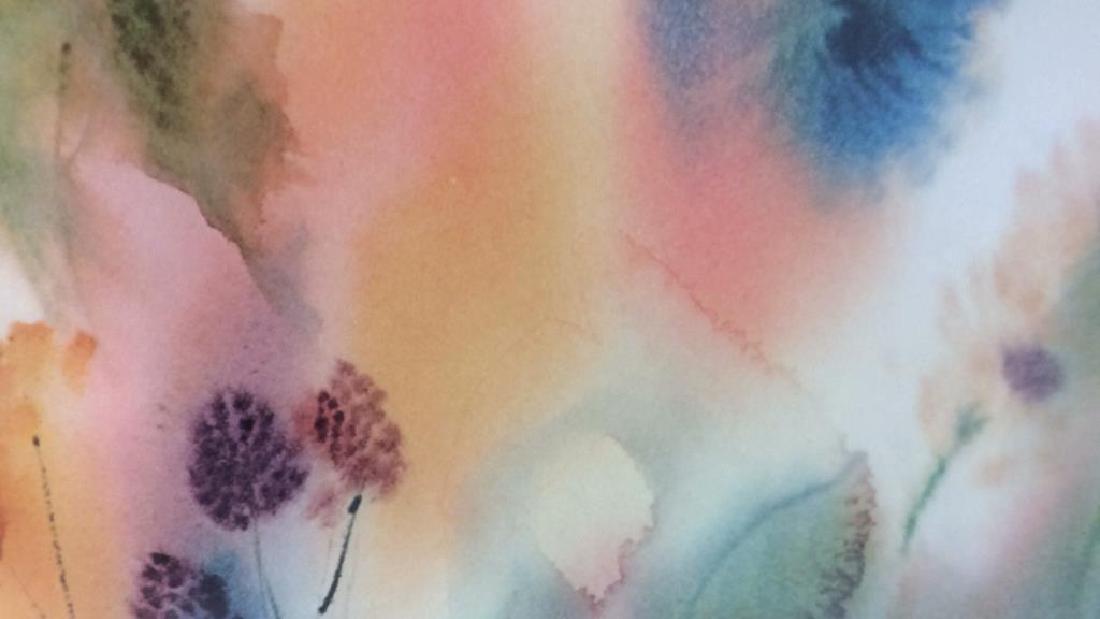 Nechis watercolors, pair signed artworks (1 of 10)