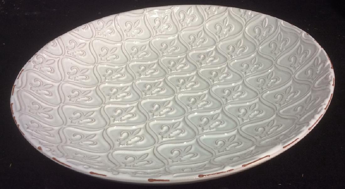 Damask Ceramic Pottery Wall Decor Plate Bowl (1 of 4)