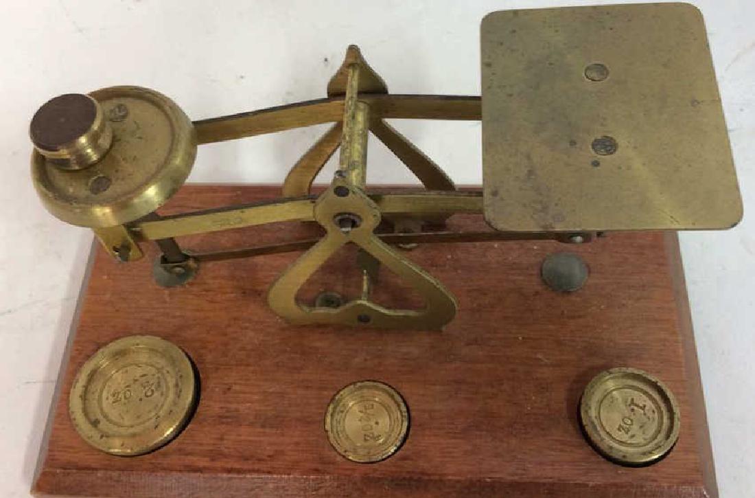 Vintage Brass Scale, Copper Bowl, train SP bowl (1 of 8)