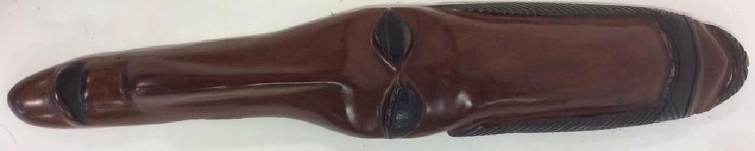 Carved Wood Face Mask Wall Art (1 of 6)