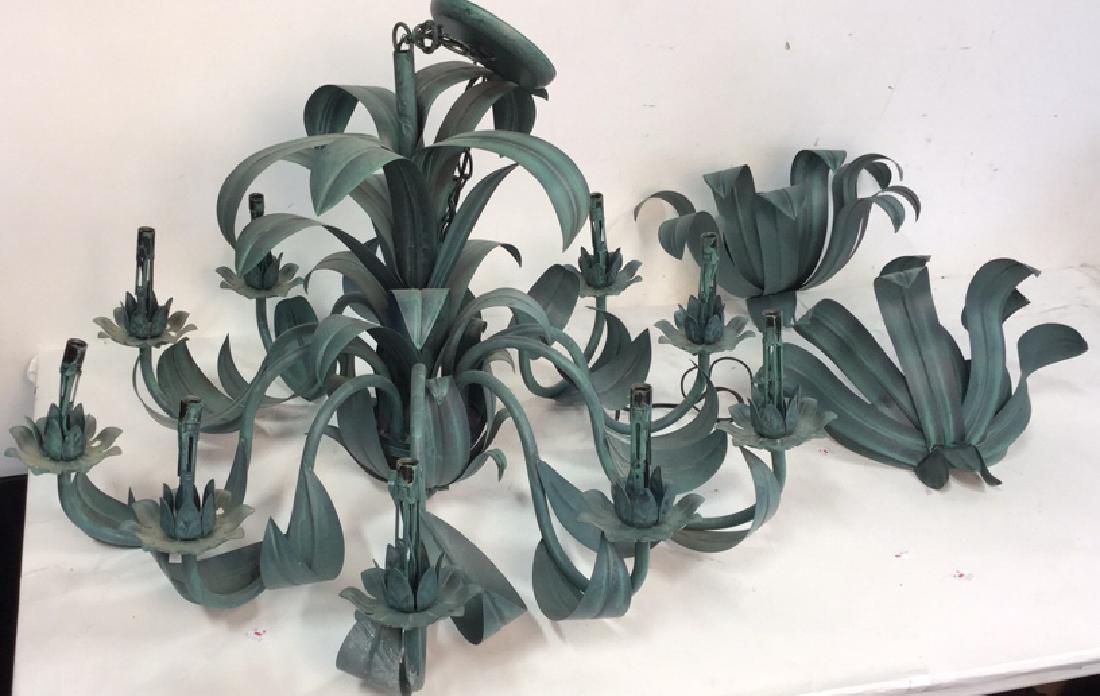 Corbett Tole Chandelier And Sconces Sculpted chandelier (1 of 8)