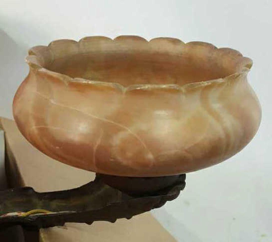 Antique Alabaster Denmark Chandelier Circa 1920 Five (1 of 9)