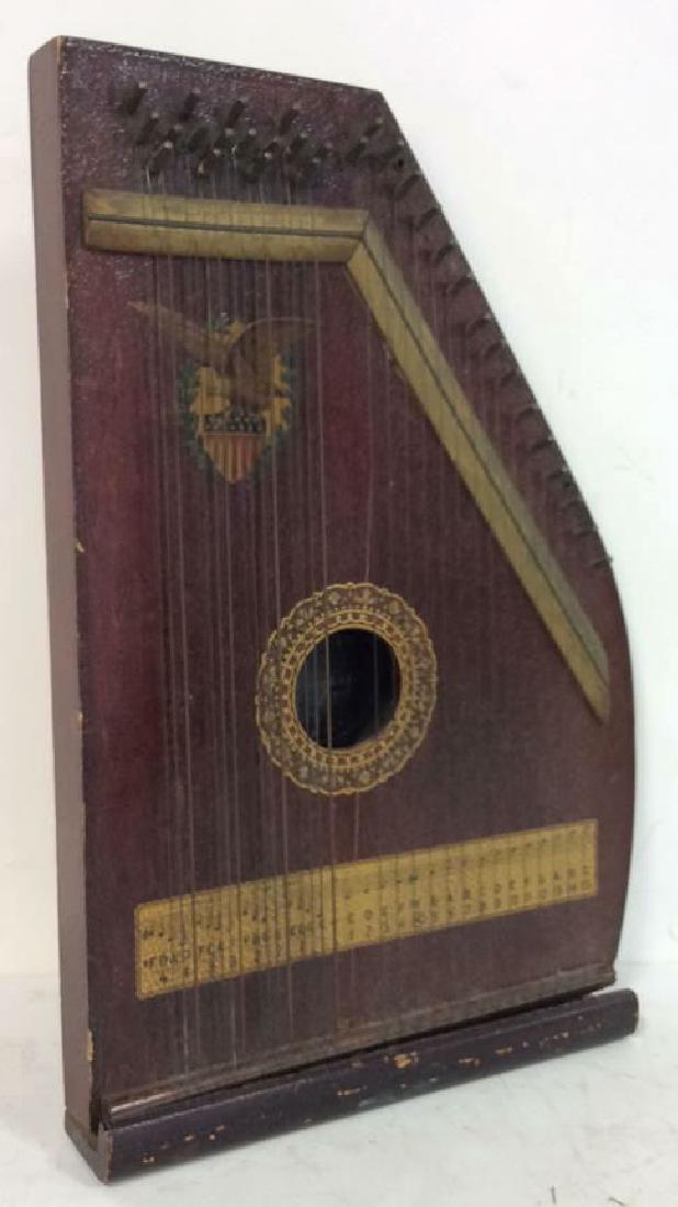 A. R Yendrick & Co Carved and Painted Mandolin Harp (1 of 10)