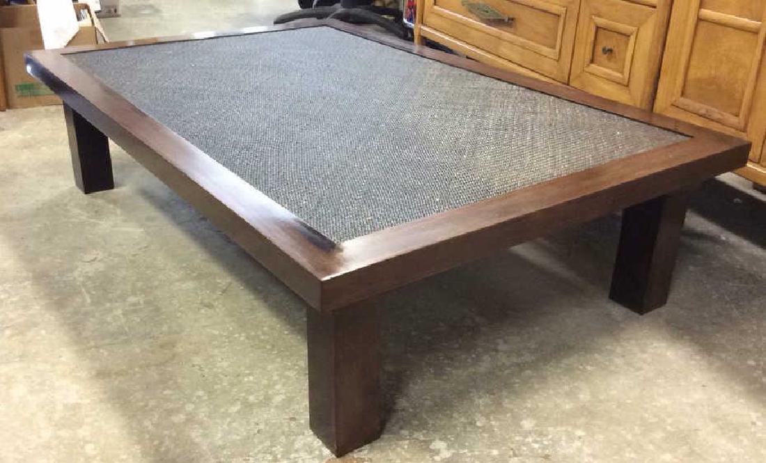 Transitional Style Wood and Textured Coffee Table (1 of 8)