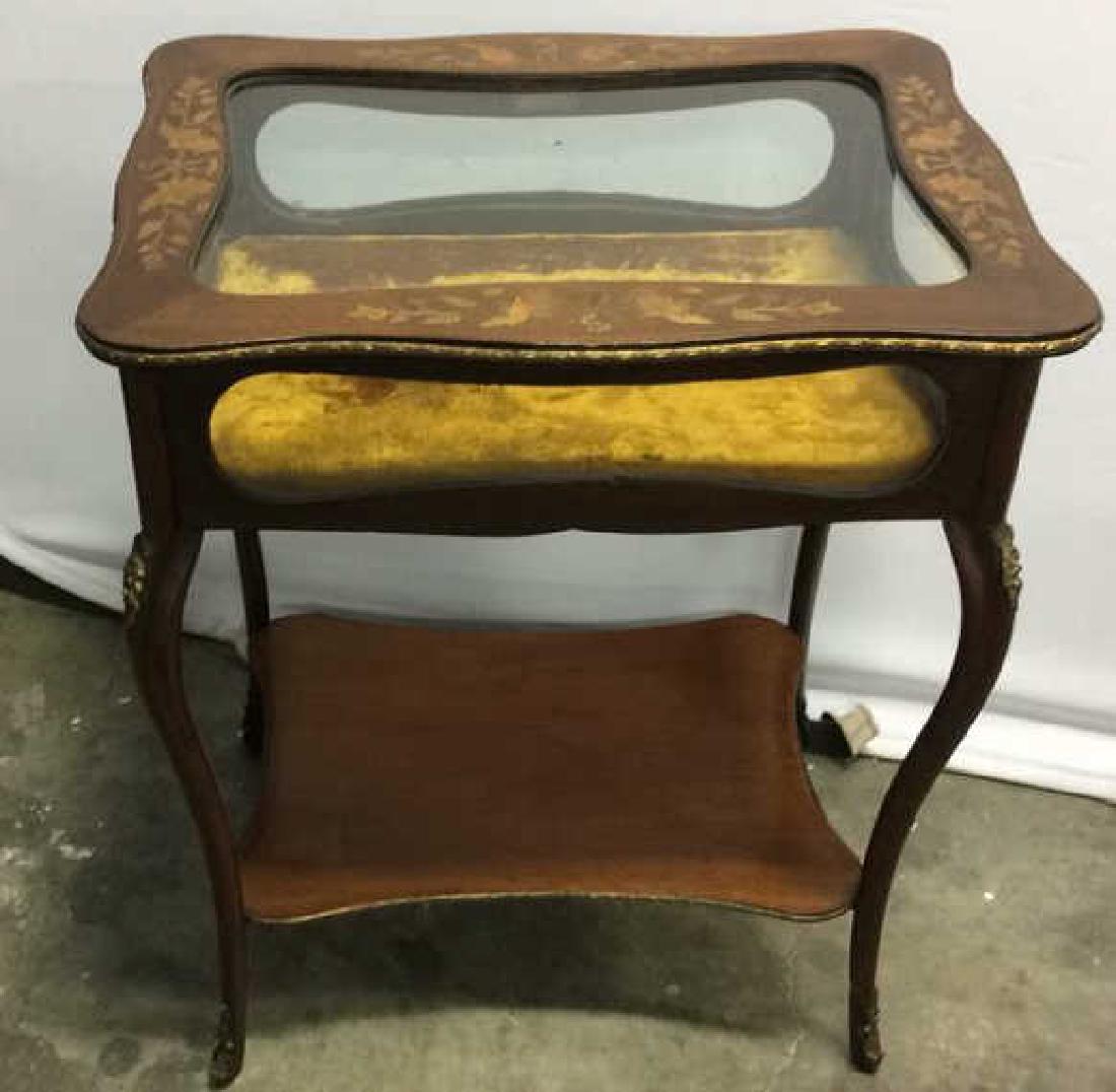 Louis XIV Style Side Table Vitrine (1 of 11)