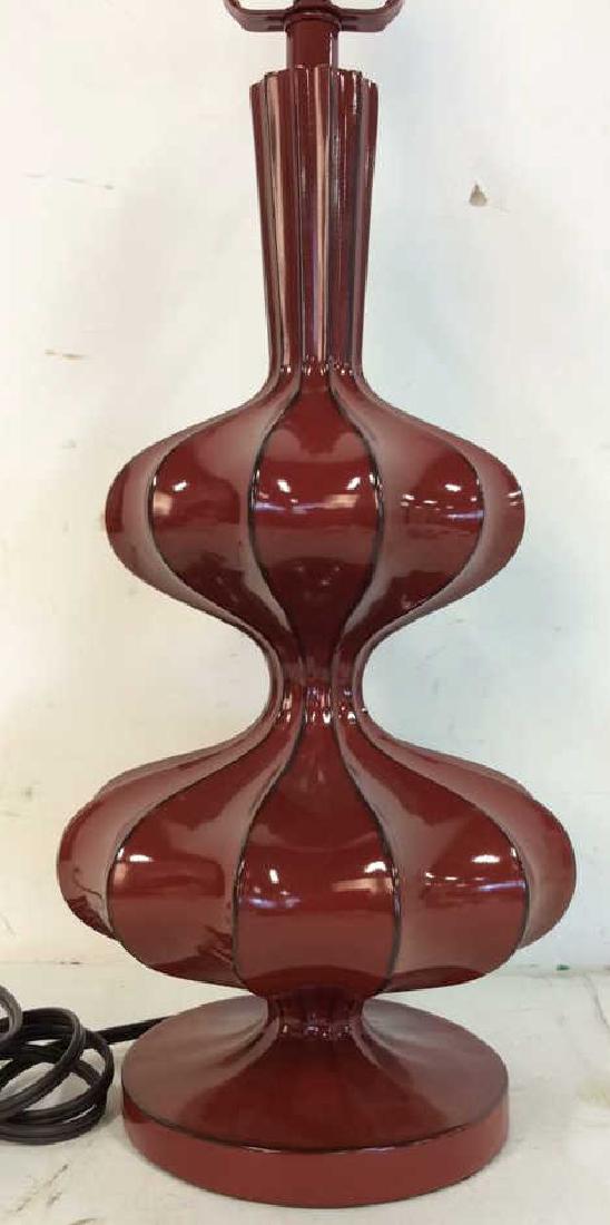 Cinnamon toned Lacquered Wood Lamo (1 of 9)