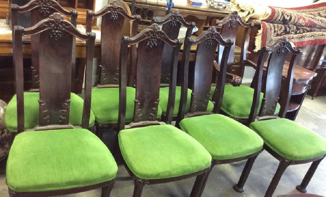 Set 8 Queen Anne Style Dining Chairs (1 of 7)