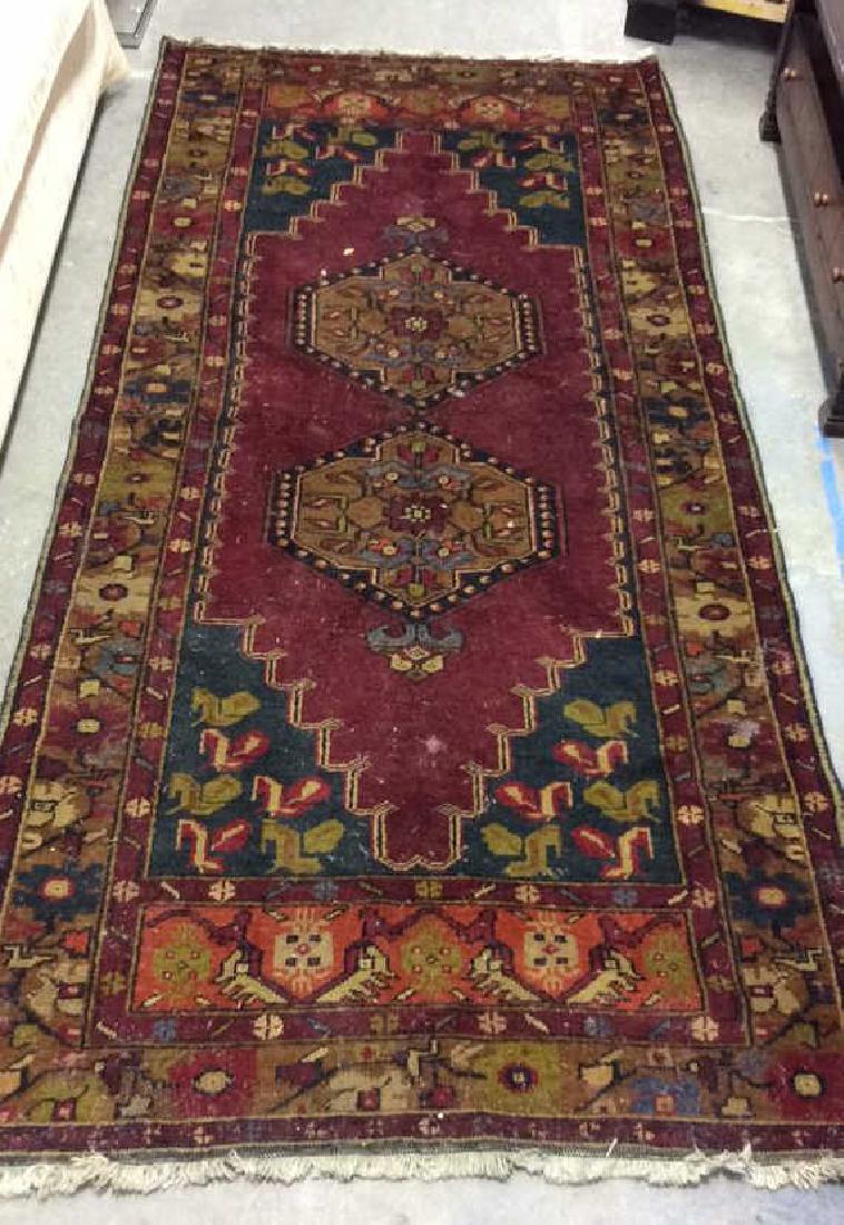Antique Hand Made Wool Oriental Carpet Area Rug (1 of 10)