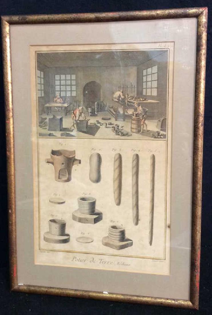 Antique French 19th Century Colored Engraving (1 of 11)