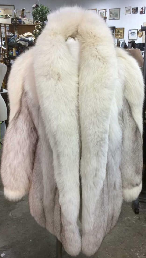 White And Silver Fox Fur Jacket (1 of 8)