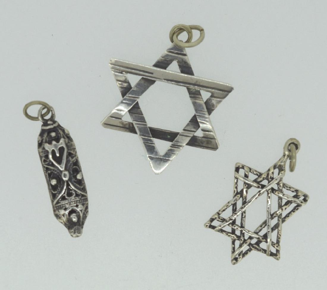 Trio Of Sterling Silver Judaism Charms / Pendants (1 of 4)