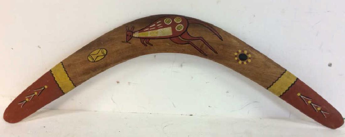 Signed Painted Australian Boomerang (1 of 8)