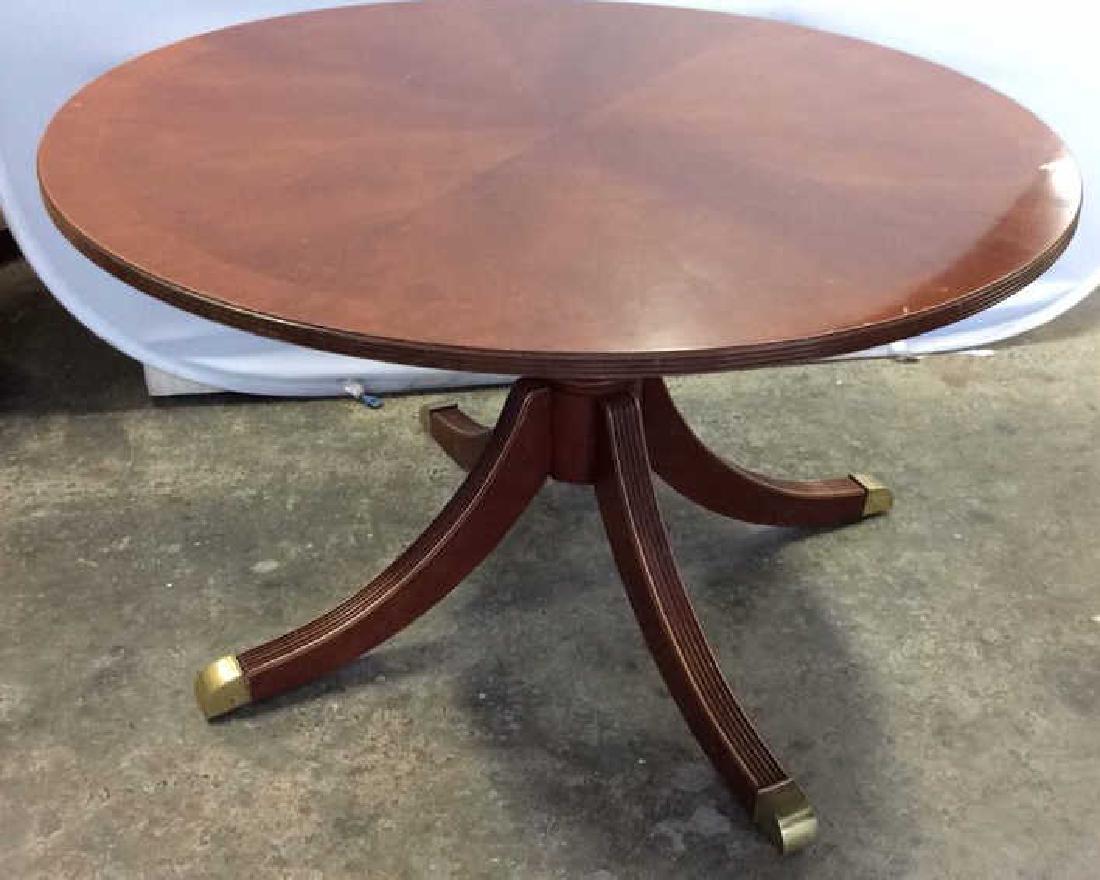 Bernhardt Polished Cherry Round Dining Table (1 of 9)