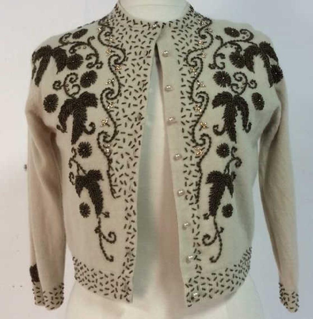 Vintage Cashmere Blend Beaded Sweater (1 of 10)