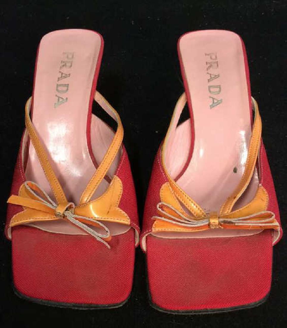 Prada Pink Orange Ladies Shoes (1 of 7)