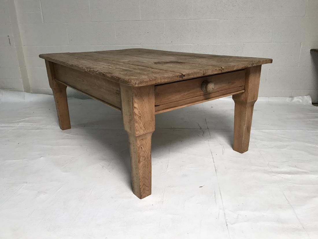 Antique pine coffee table (1 of 9)