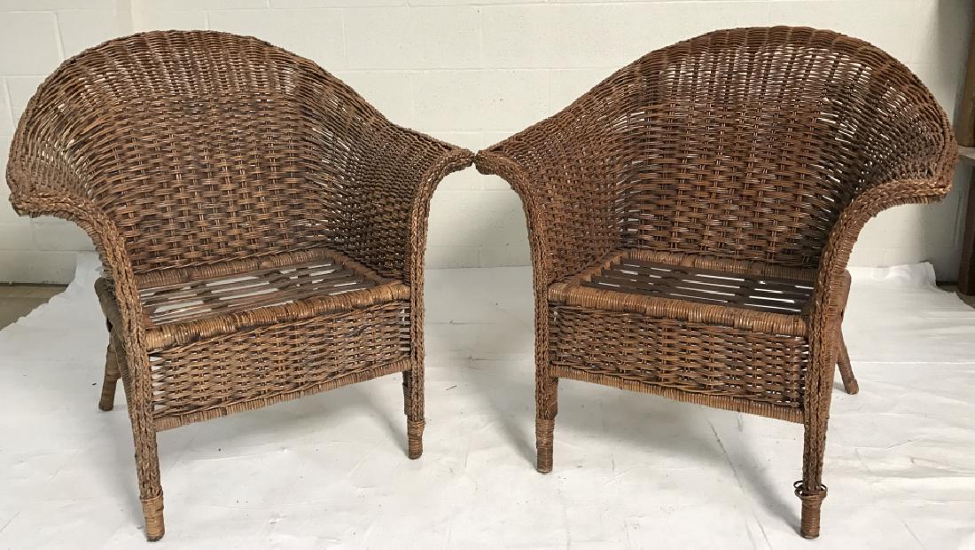 Pair of wicker armchairs (1 of 19)