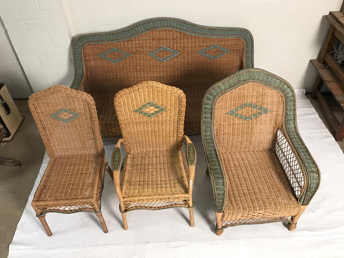 Lot of wicker furniture sofa chairs more (1 of 14)