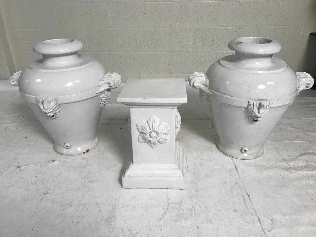 Lot of 3 white Italian cermamic items (1 of 10)