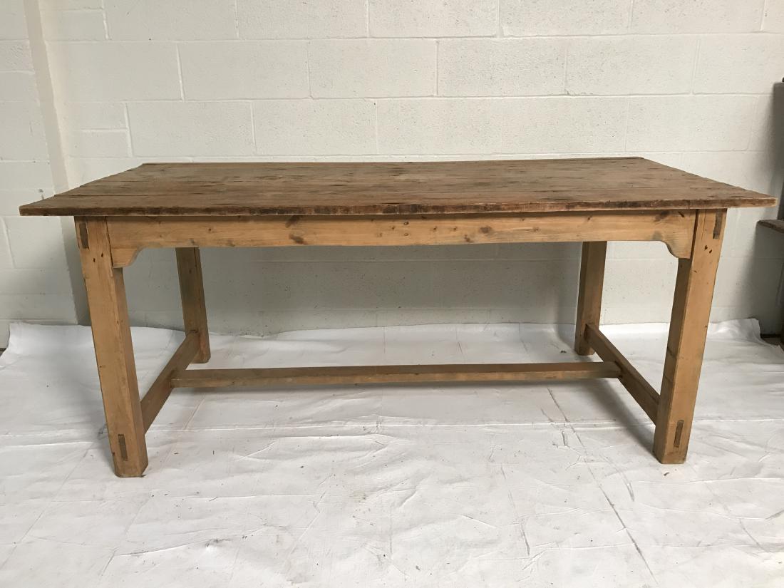 Antique pine dining table (1 of 10)