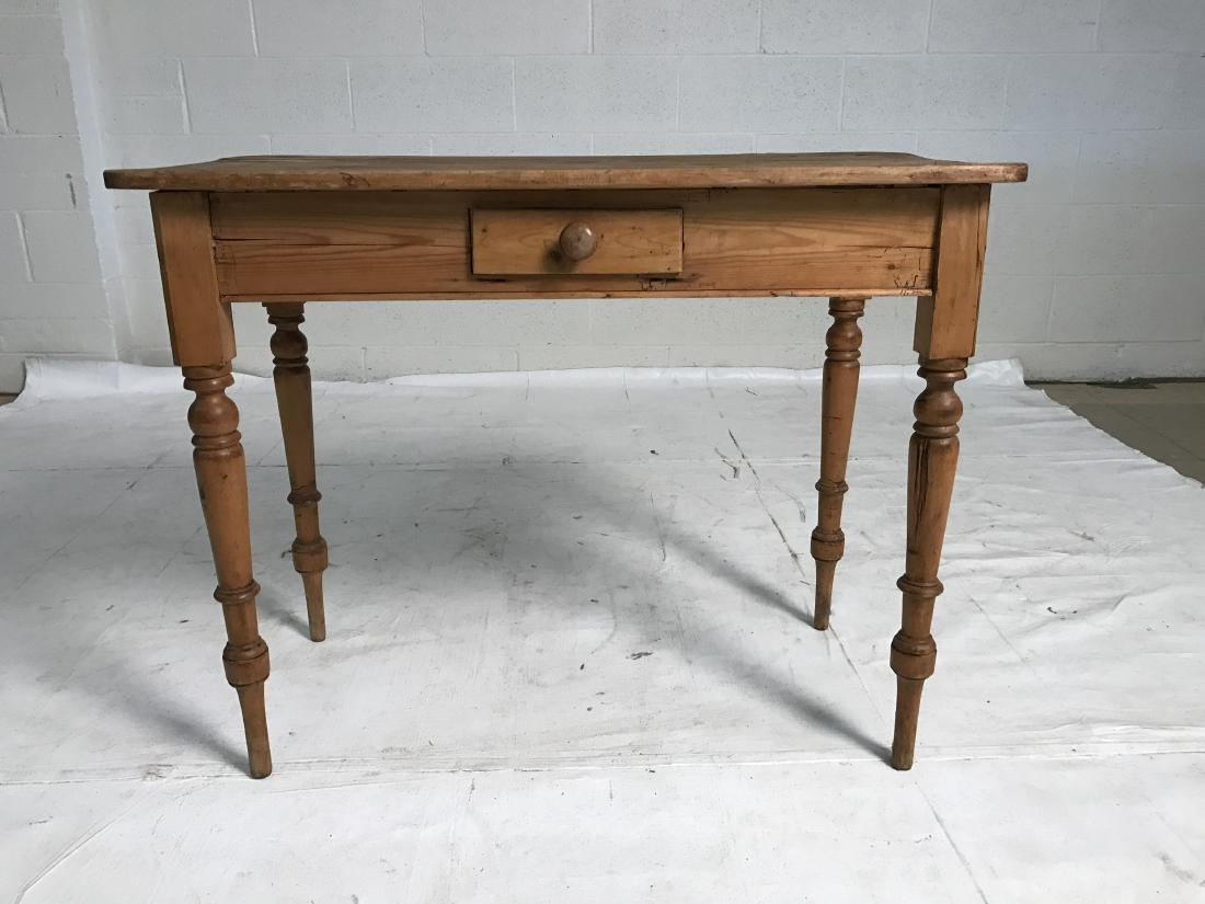 Antique pine console table (1 of 10)