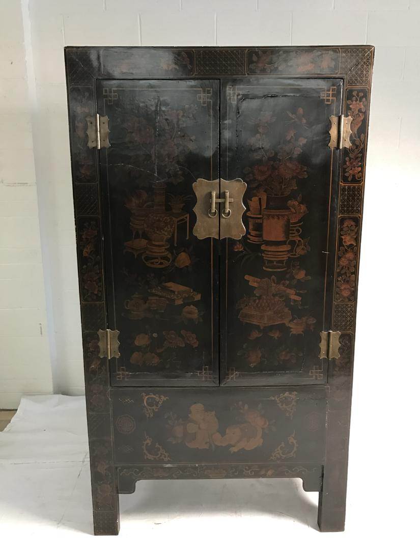 Antique Asian armoire / wedding chest (1 of 14)