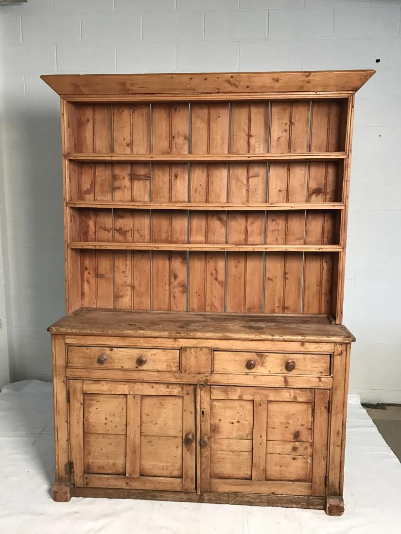 Antique sale pine hutch