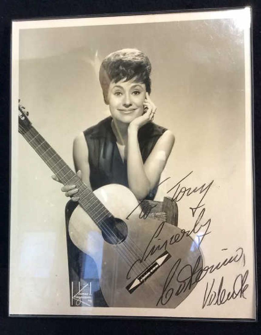 Vintage Black White Photo Female Musician Signed (1 of 10)
