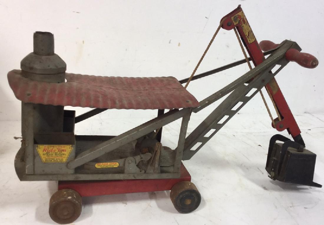 Antique Keystone Ride Em Toy Steam Shovel (1 of 10)