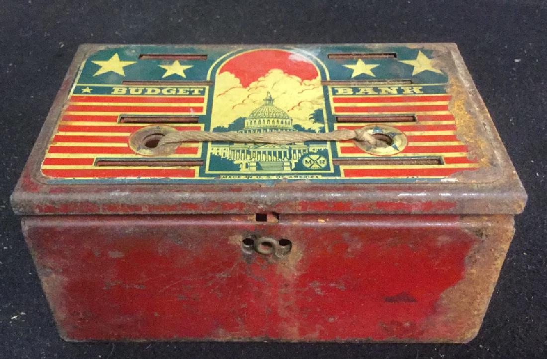Vintage Marx Toys Budget Bank Pressed Steel (1 of 10)