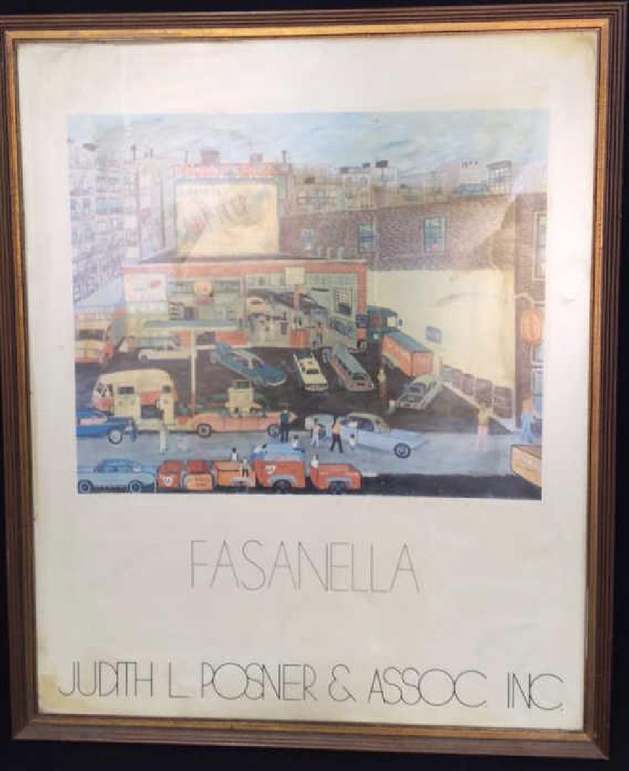Vintage Framed Poster Signed By Ralph Fasanella (1 of 10)