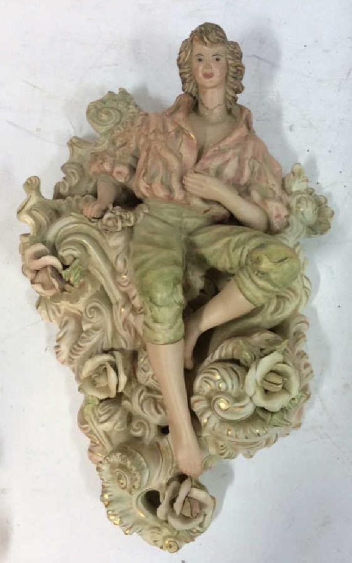 Bisque Porcelain Figural Wall Hanging (1 of 10)