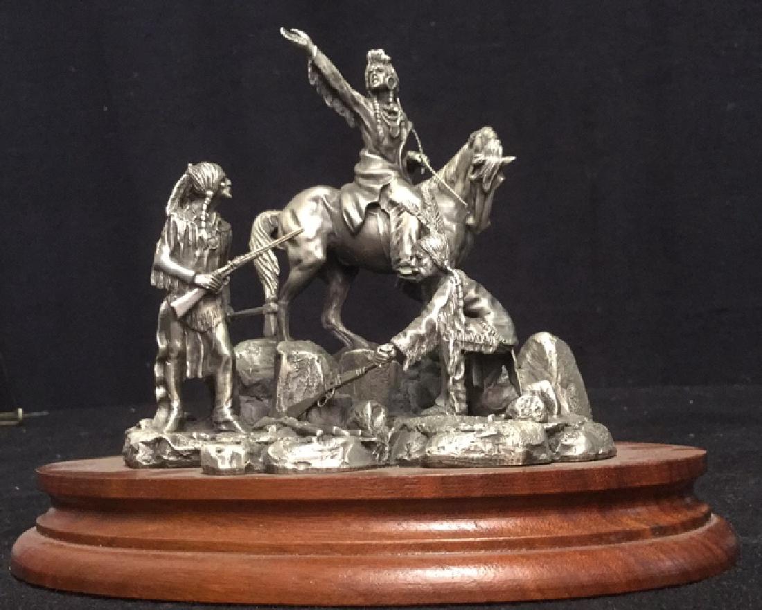 Chilmark Pewter Chief Joseph Sculpture Signed (1 of 10)