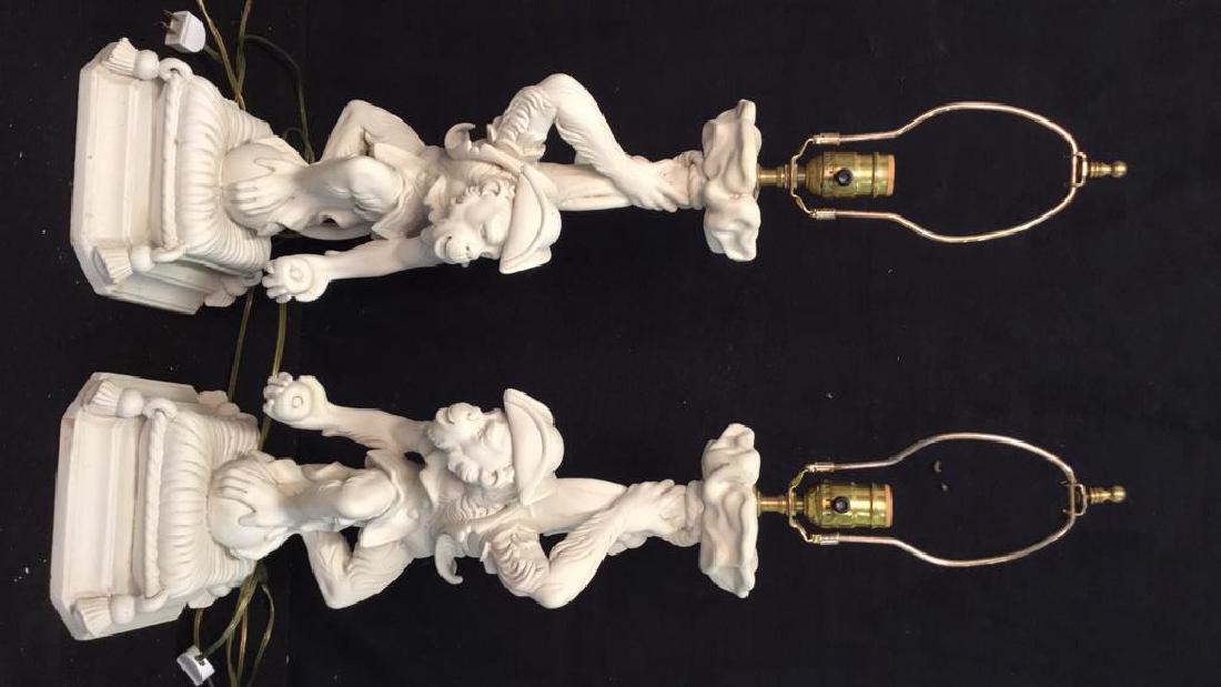 Pair Of Leviton Pirate Monkey Lamps (1 of 10)