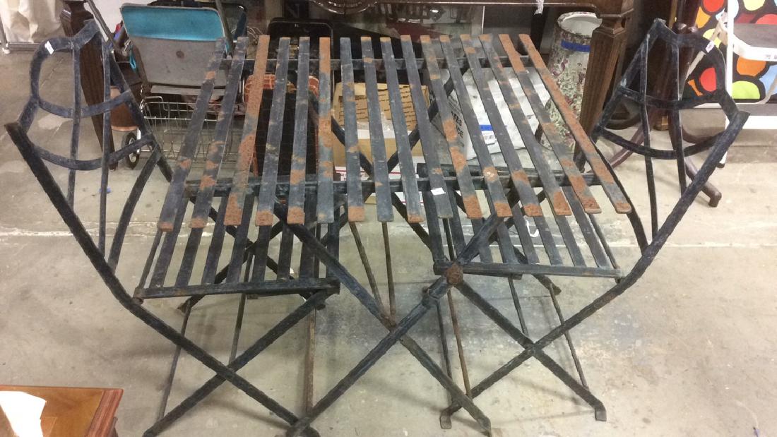 Outdoor Iron Bistro Set (1 of 9)